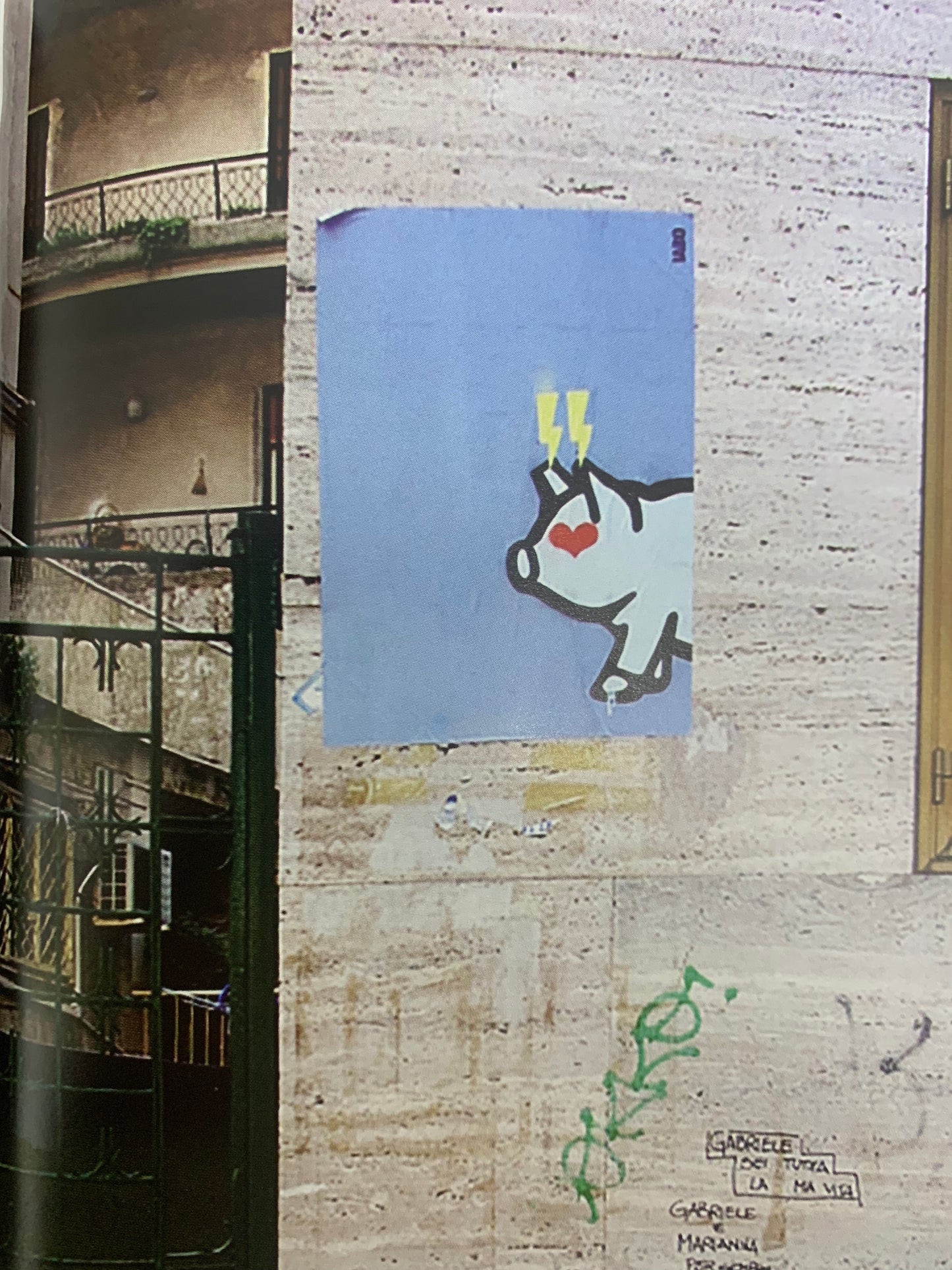 Porca Mis€ria - two pigs on canvas 70x100 cm