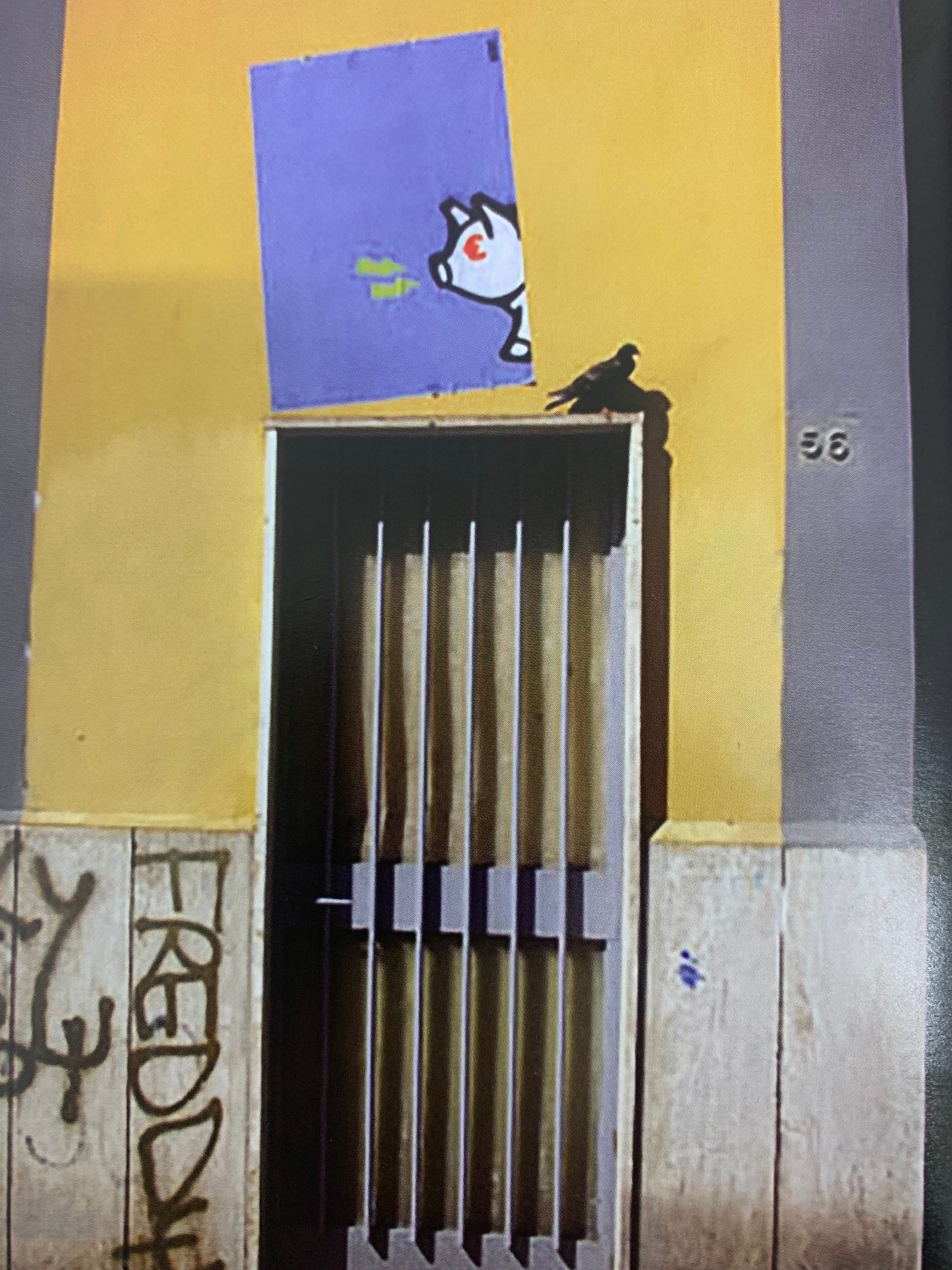 Porca Mis€ria - two pigs on canvas 70x100 cm