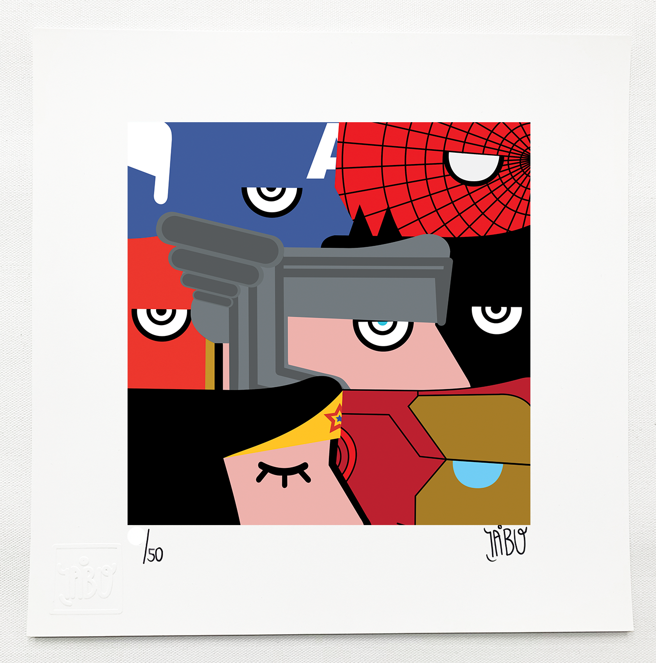 We are all Superheroes Composition of 2 pieces