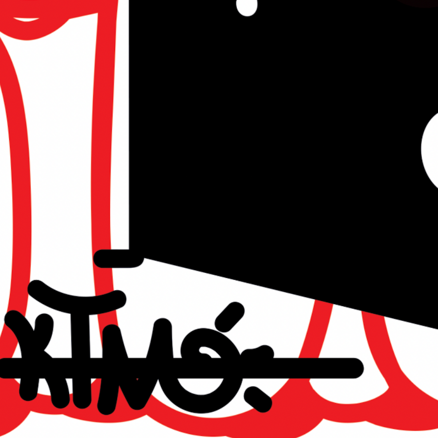 Graffiti is not street art (IABO self-portrait) + Untitled (K.Haring portrait) 2 pezzi