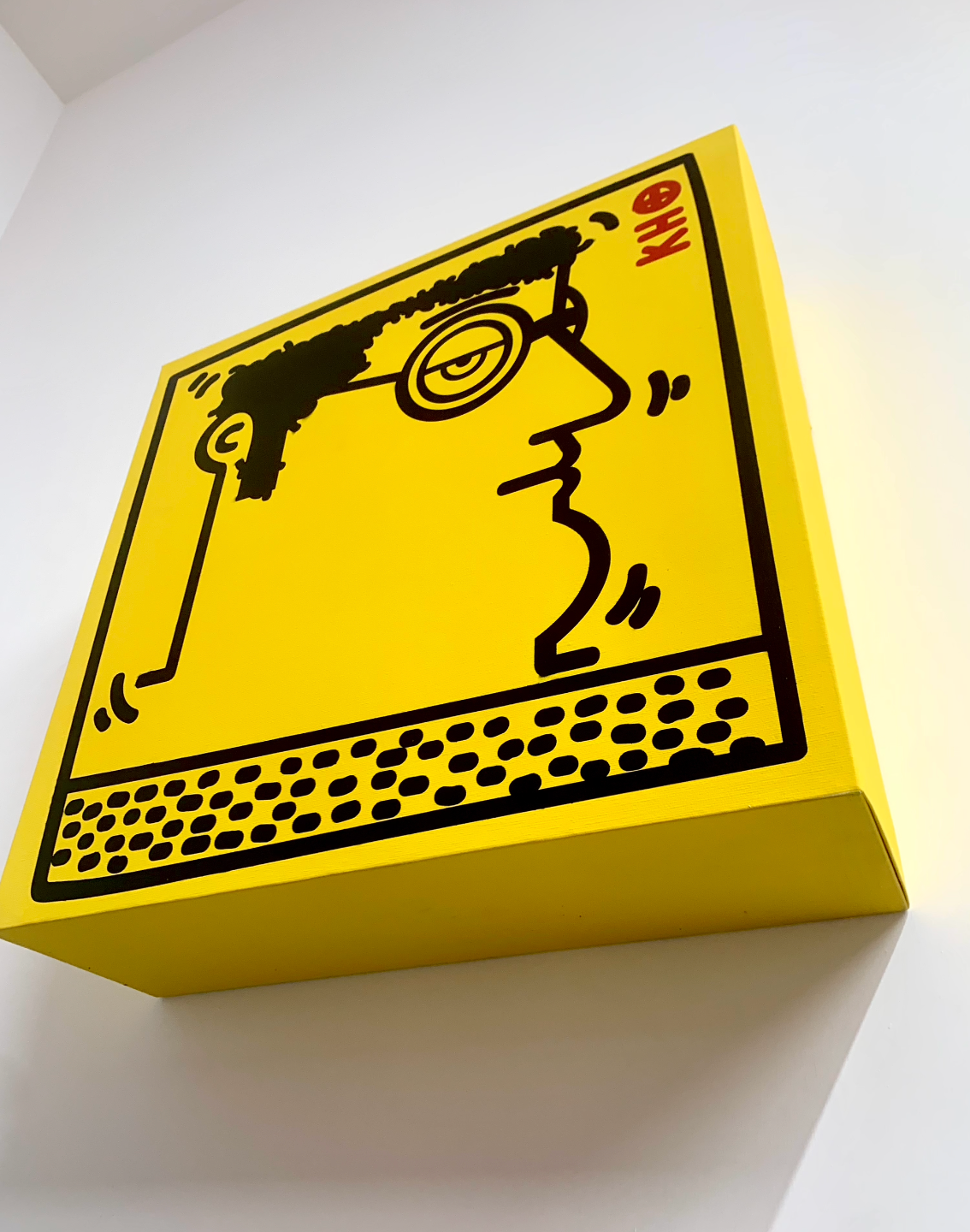 Untitled (Keith Haring - Portrait) yellow version