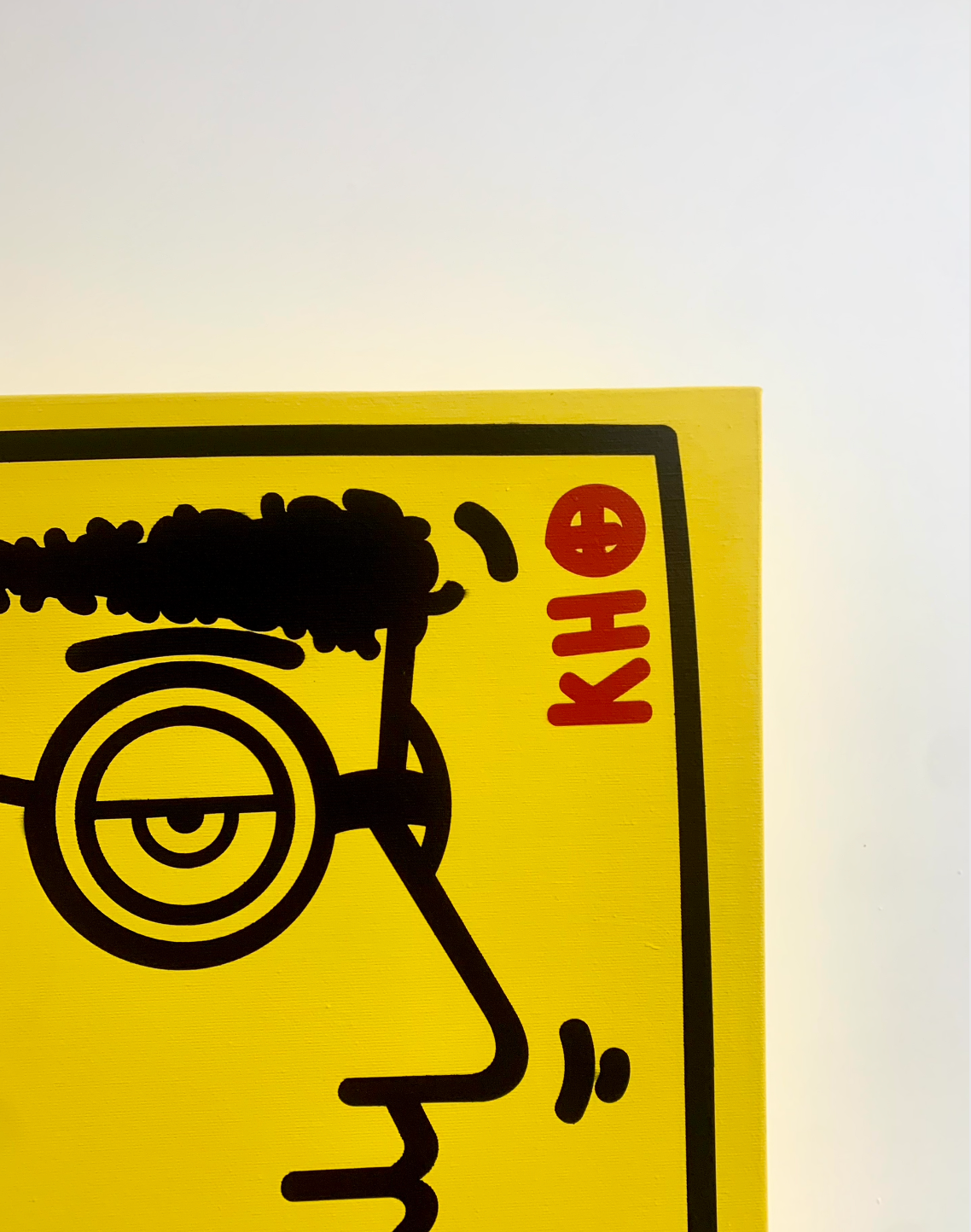 Untitled (Keith Haring - Portrait) yellow version