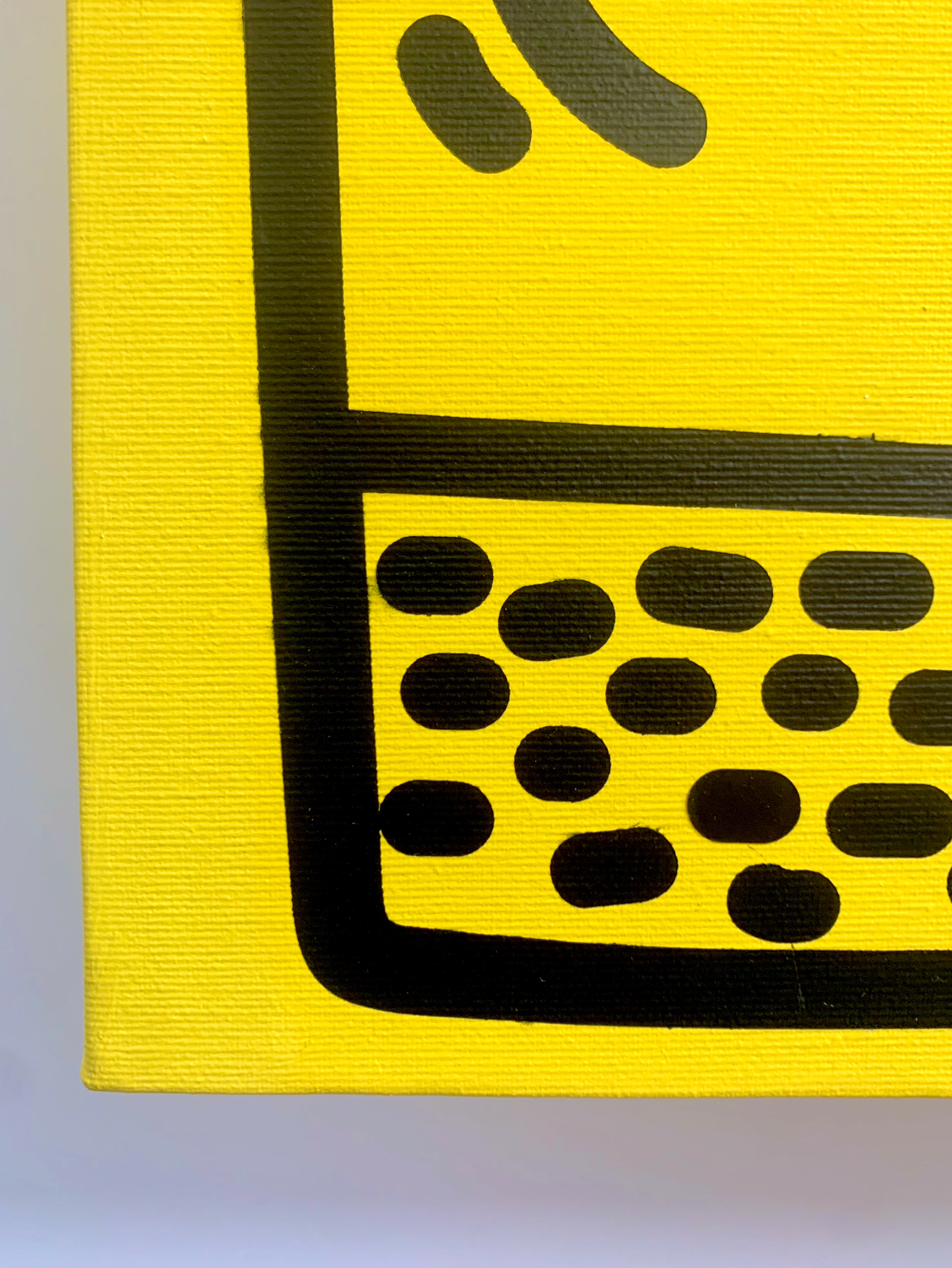 Untitled (Keith Haring - Portrait) yellow version