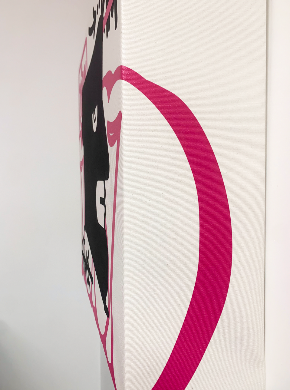 Graffiti is not Street Art (IABO Self-Portrait) - magenta version