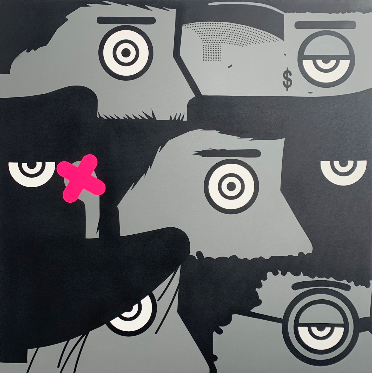 I want to be an artist - Black, Grey and magenta version