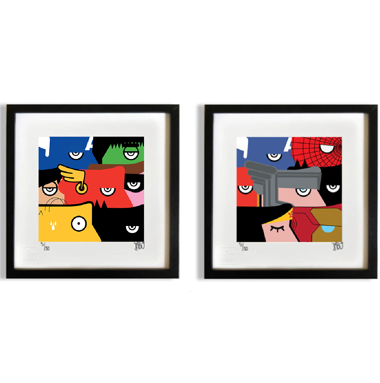We are all Superheroes Composition of 2 pieces