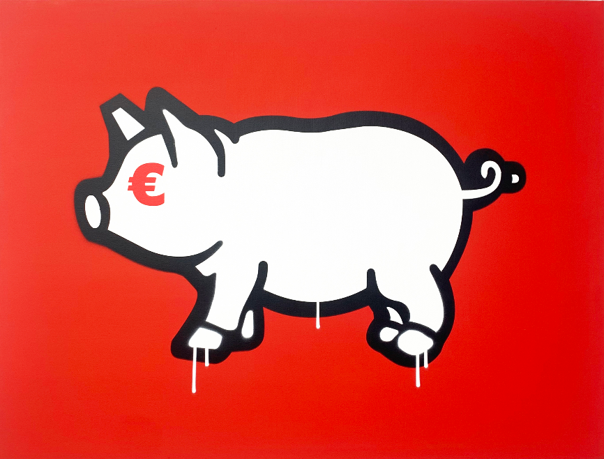 Porca Mis€ria - red version 60x80 cm