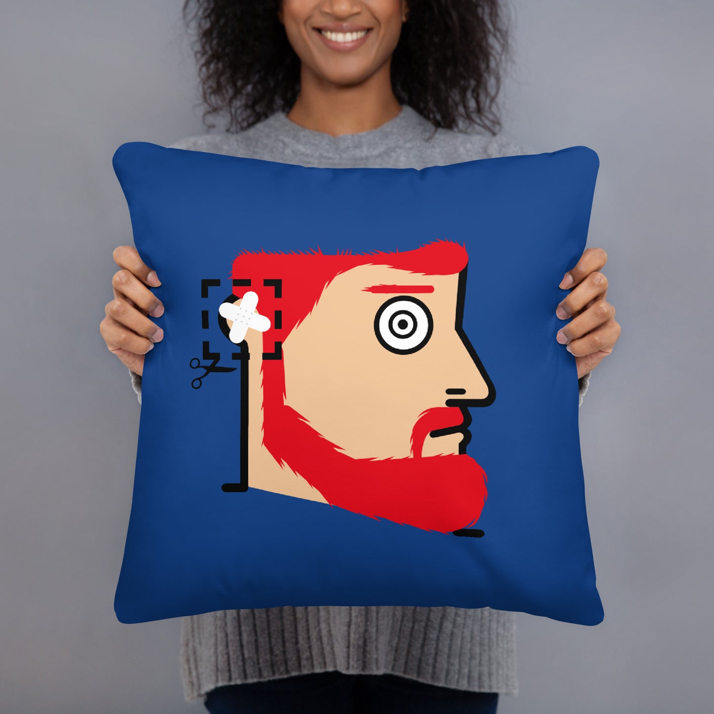 "Cut here" (Vincent Van Gogh - Portrait) soft pillow