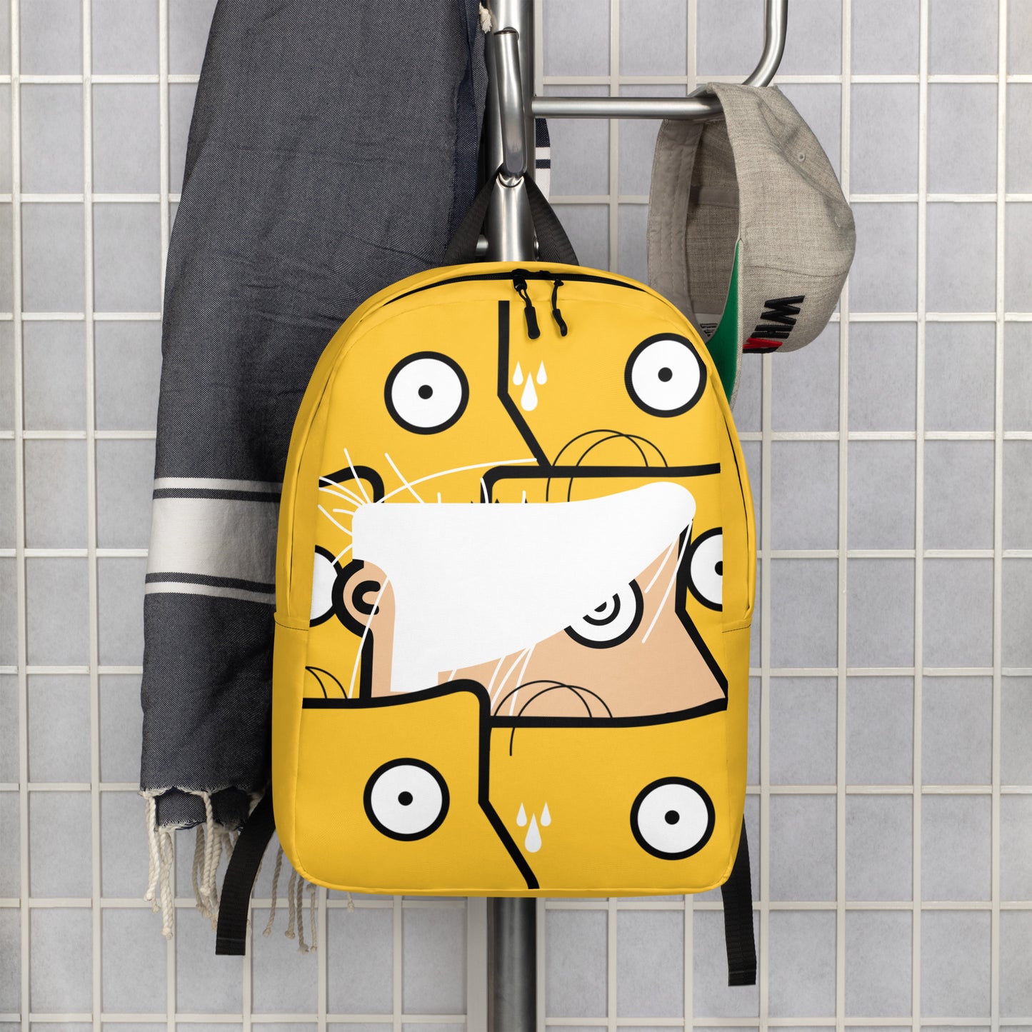 "Brillo" (Andy Warhol & Homer Simpson) yellow Backpack