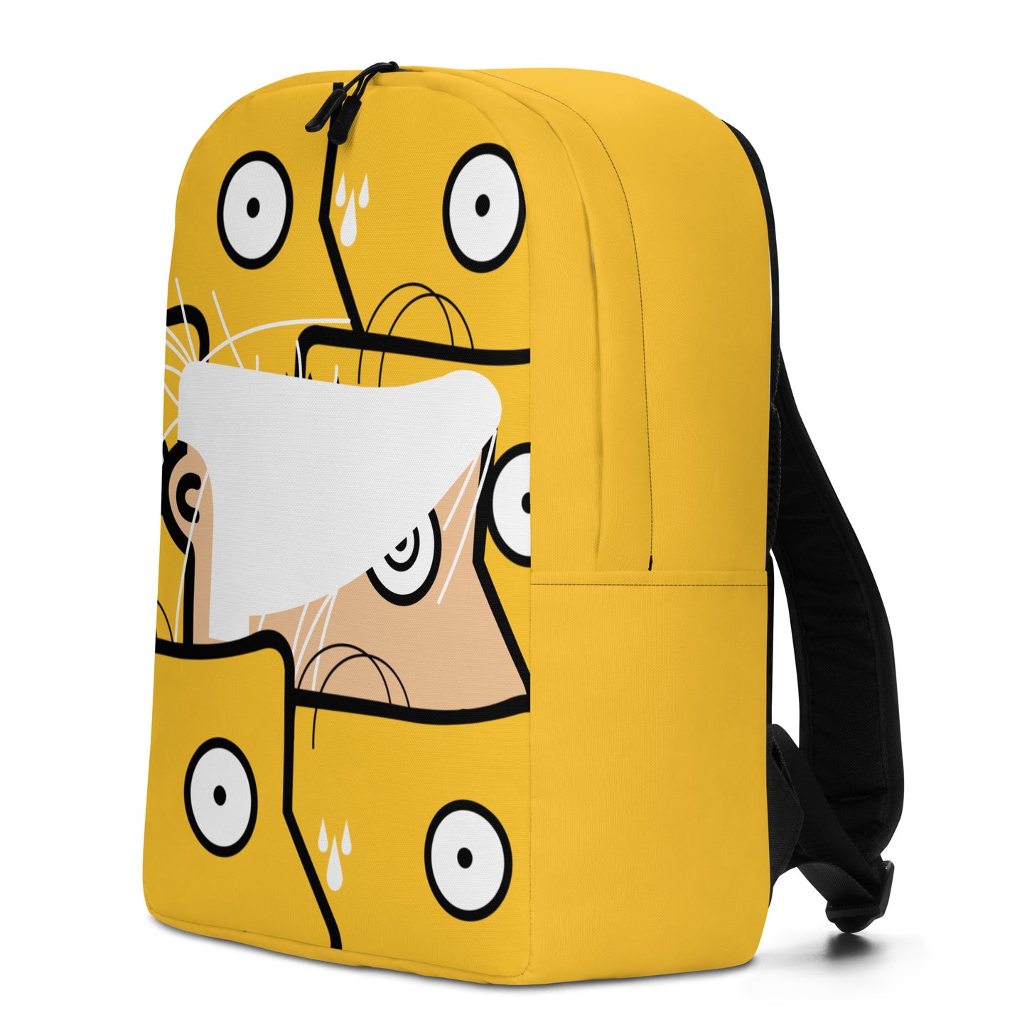 "Brillo" (Andy Warhol & Homer Simpson) yellow Backpack