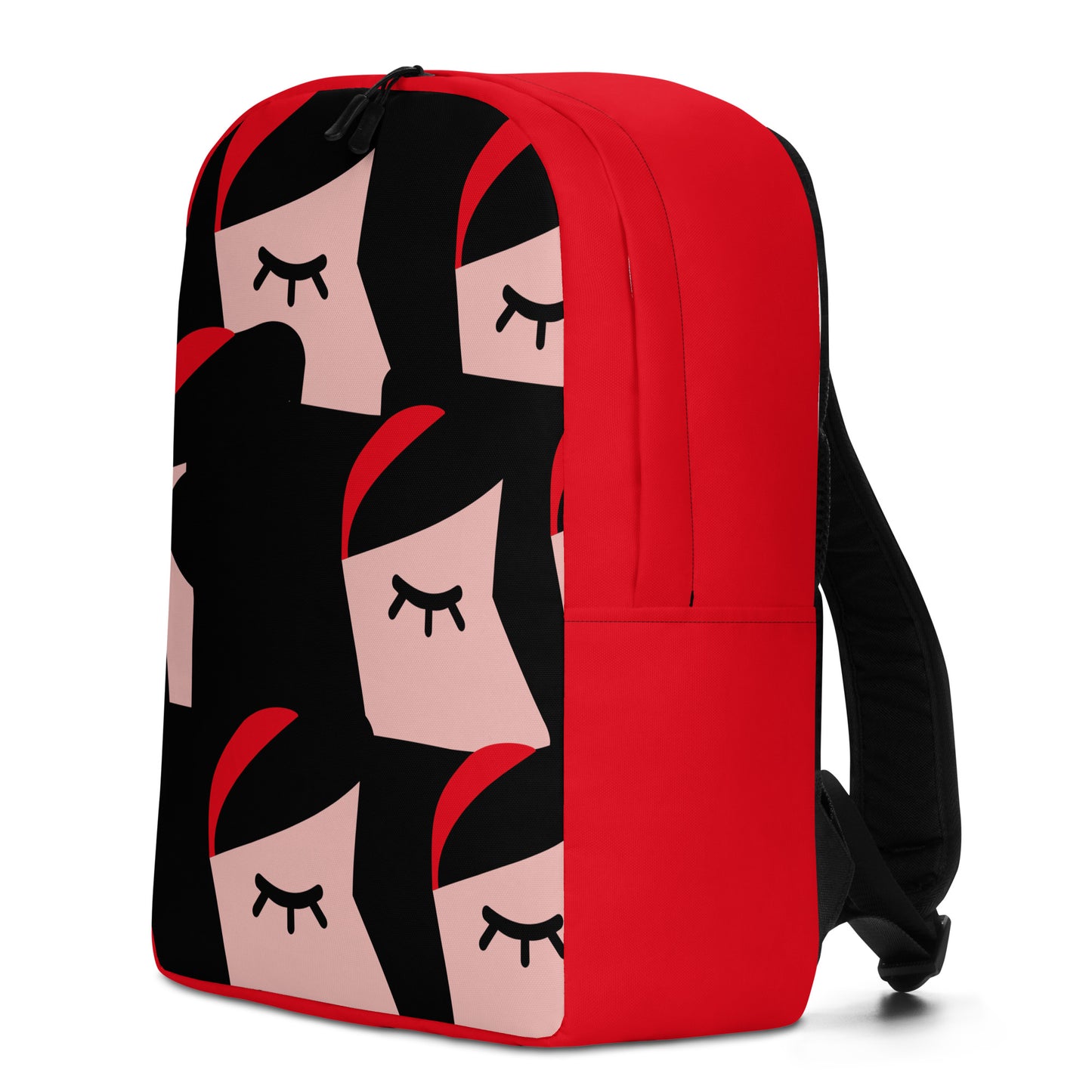 "Bite into an Apple" (Snow-White portrait) red version Backpack backpack