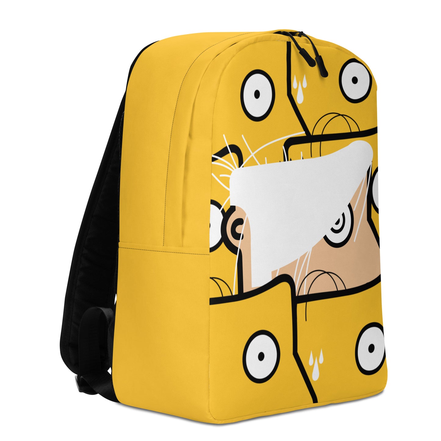 "Brillo" (Andy Warhol & Homer Simpson) yellow Backpack