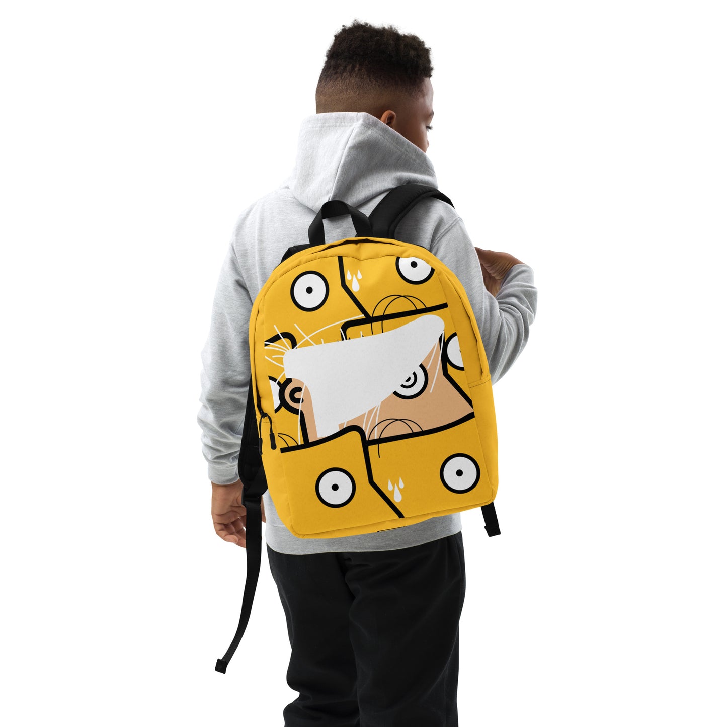 "Brillo" (Andy Warhol & Homer Simpson) yellow Backpack
