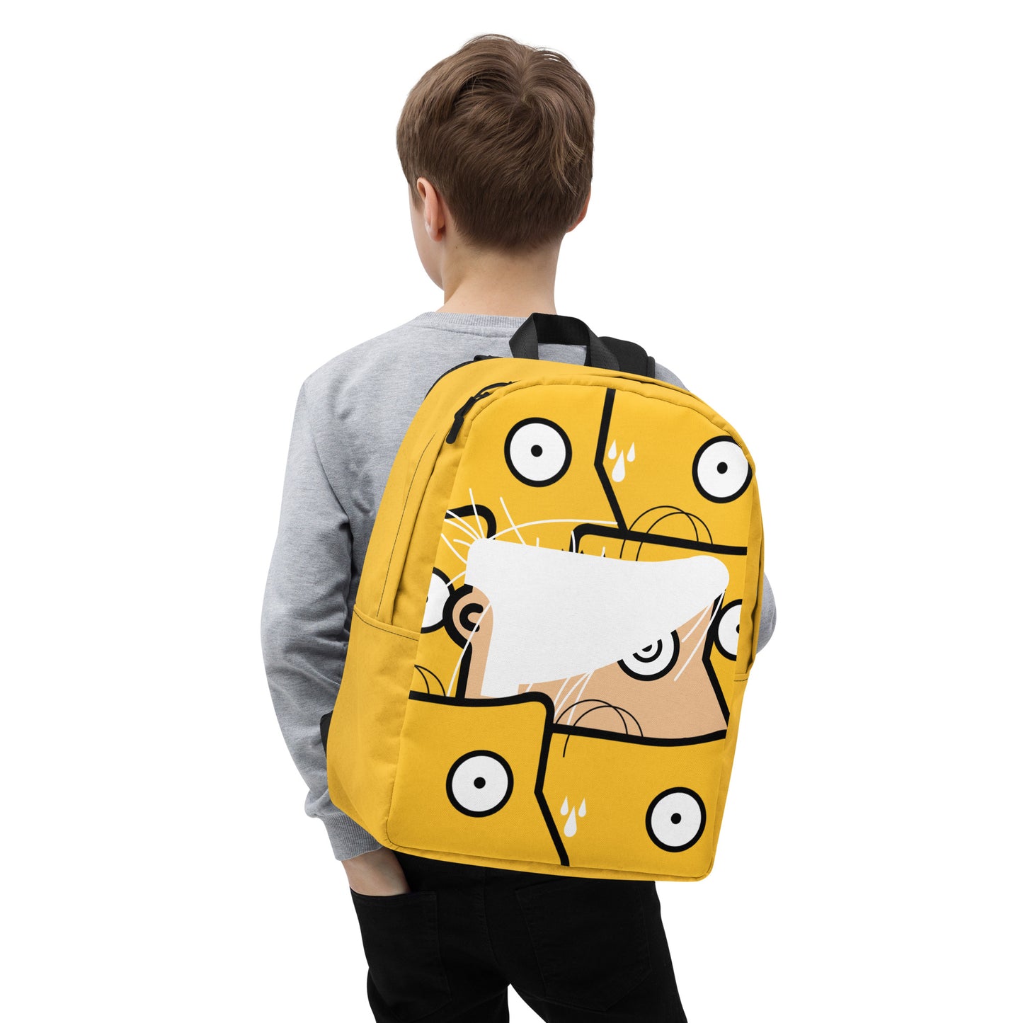 "Brillo" (Andy Warhol & Homer Simpson) yellow Backpack