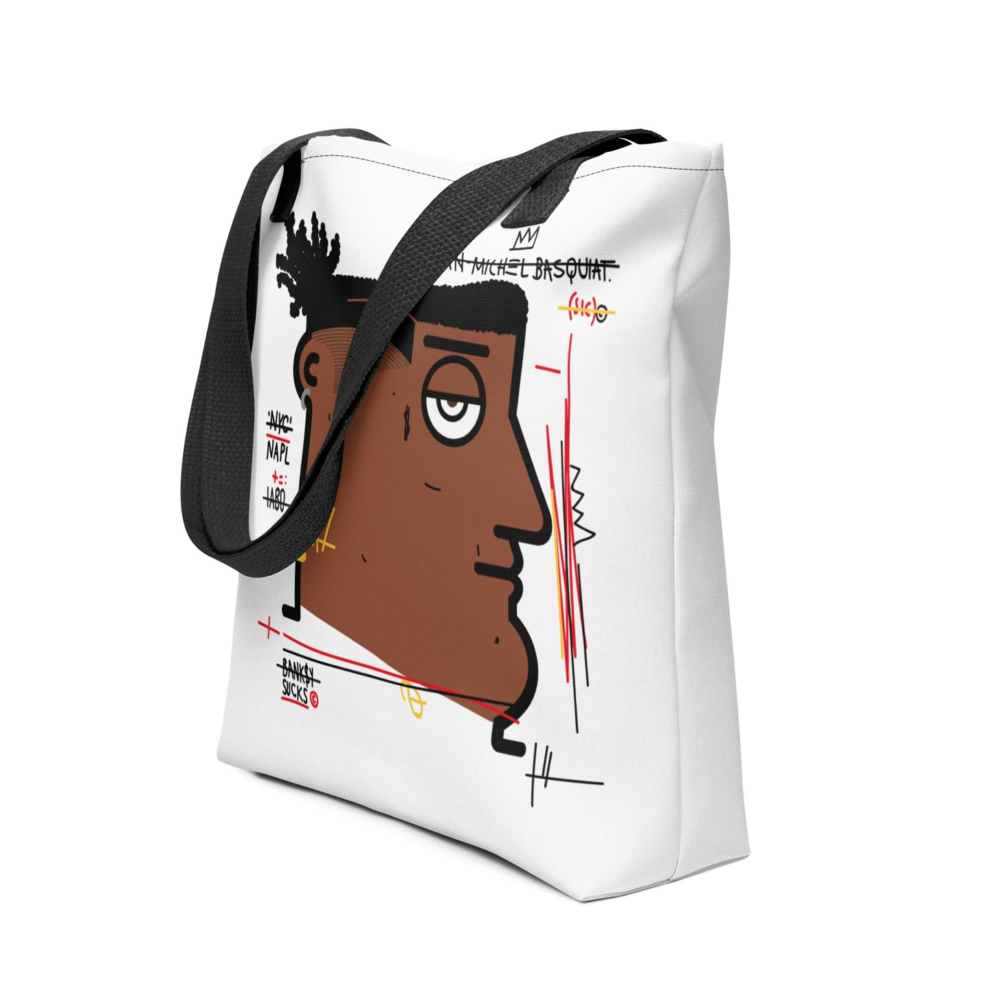 "Banksy sucks" (JM Basquiat) - Tote bag