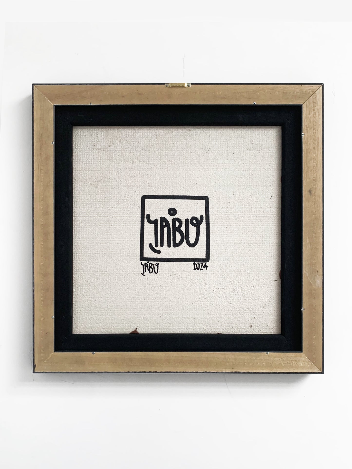 Untitled (K. Haring - portrait) composizione 2 pezzi