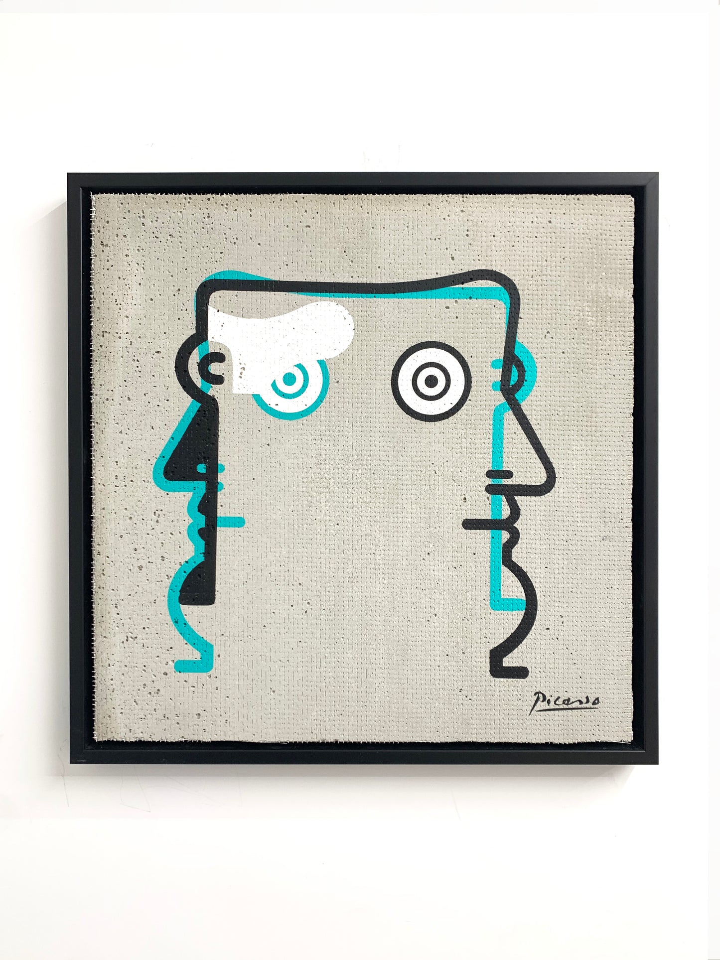 Iablo Picasso (Pablo Picasso - Portrait) ciano version