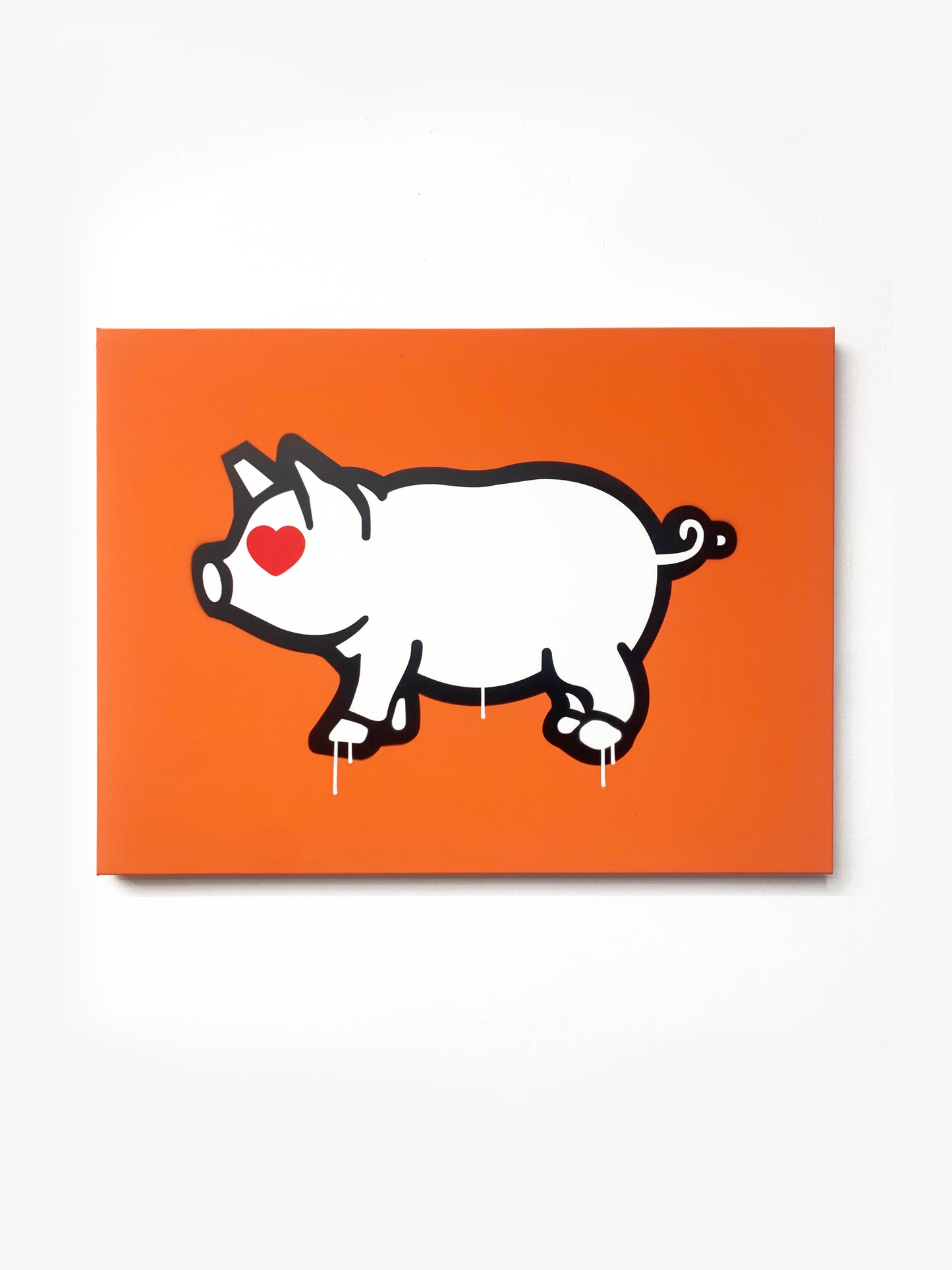 Porca Mis€ria - orange version 60x80 cm