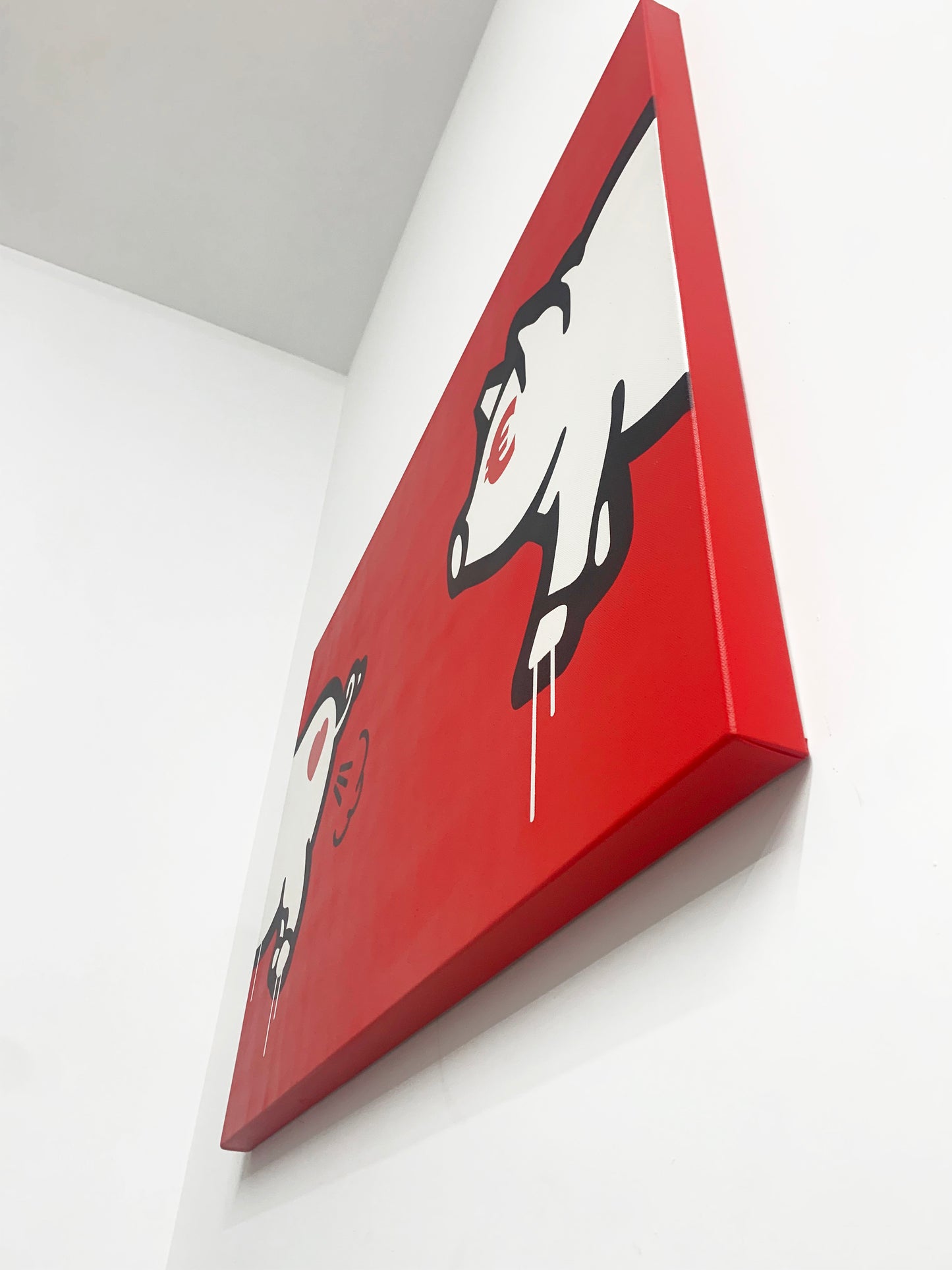 Porca Mis€ria (two pigs) - red version 70x100 cm