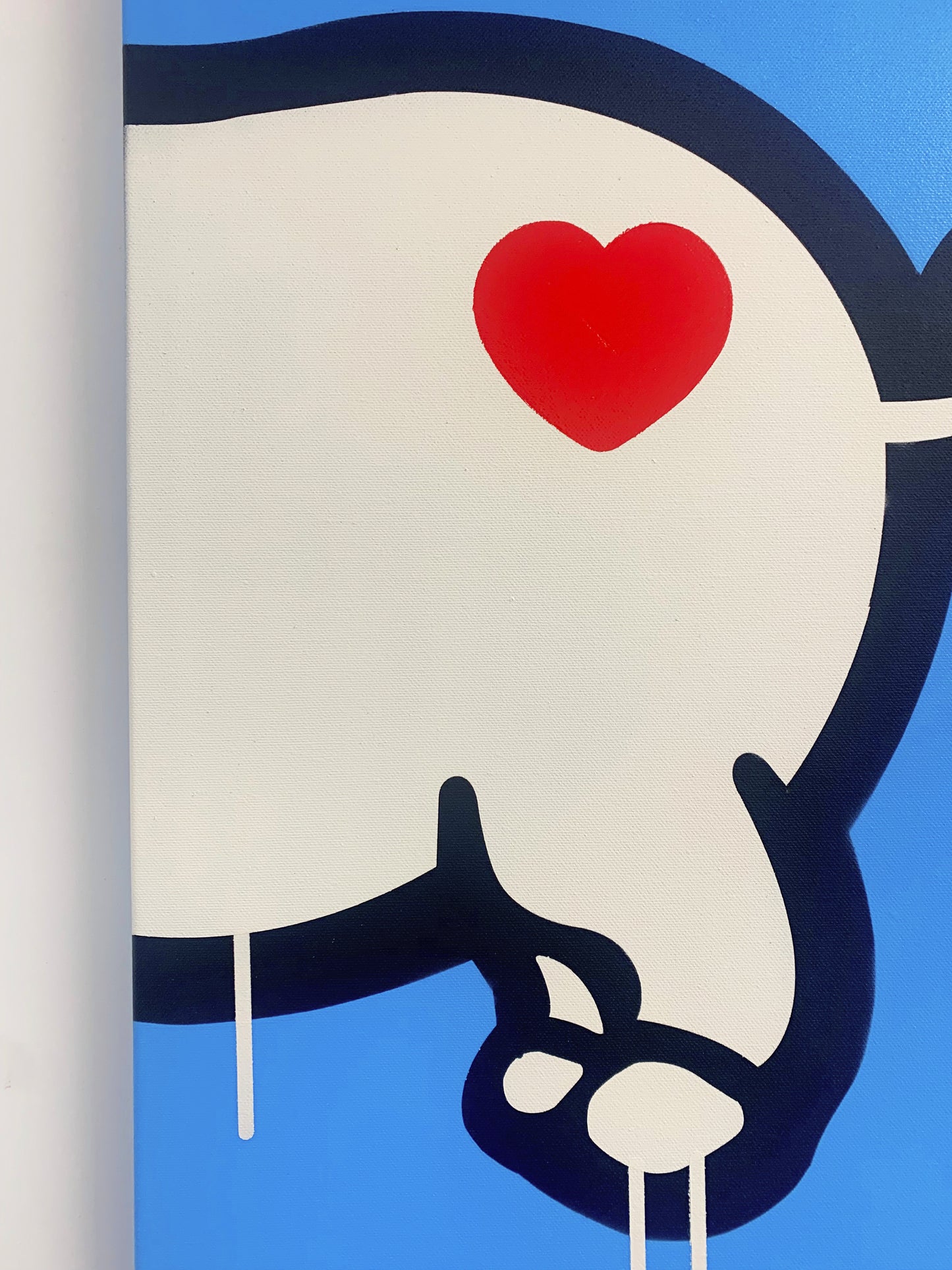 Porca Mis€ria - two pigs on canvas 70x100 cm