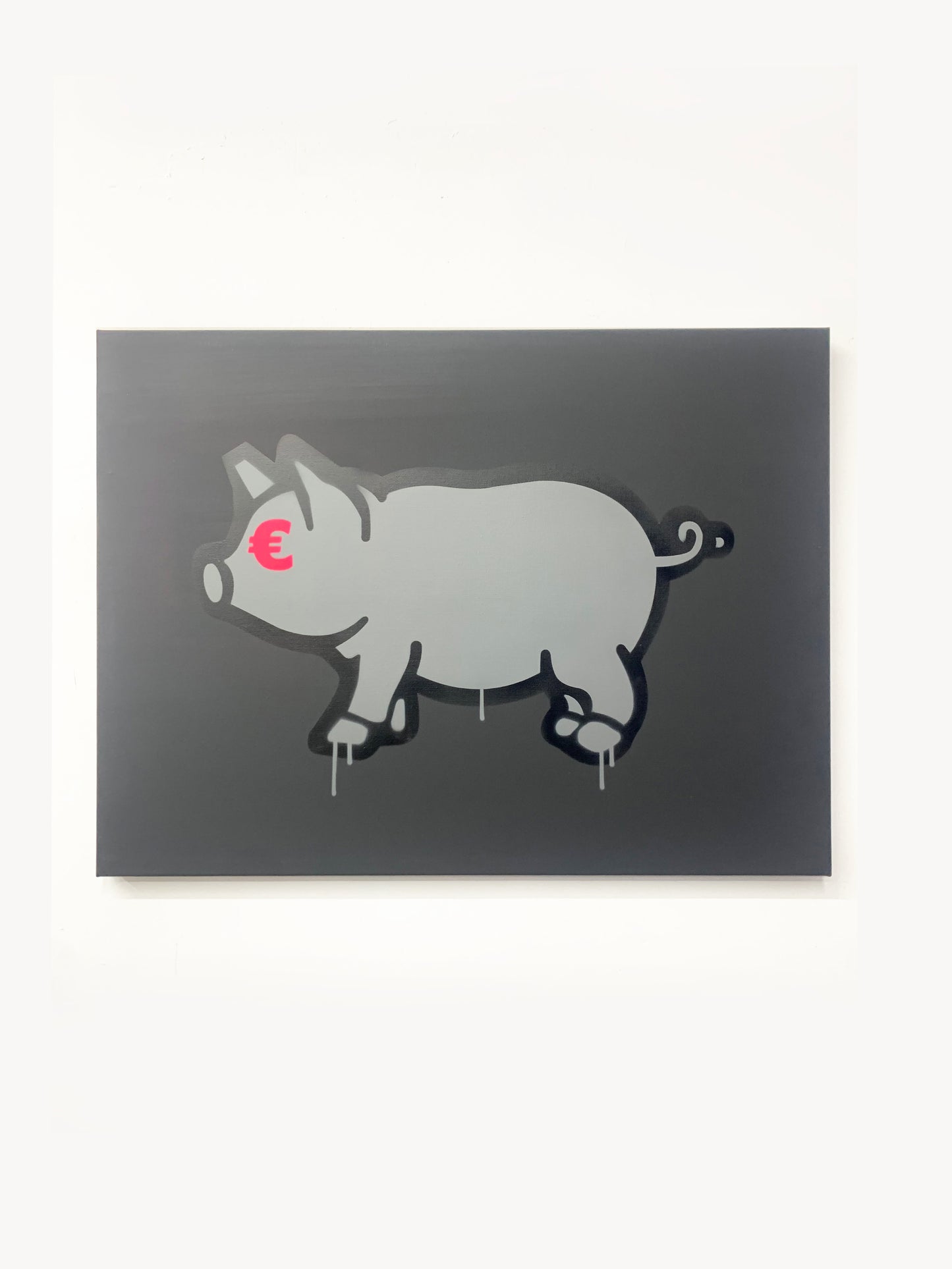 Porca Mis€ria - grey and black version 60x80 cm