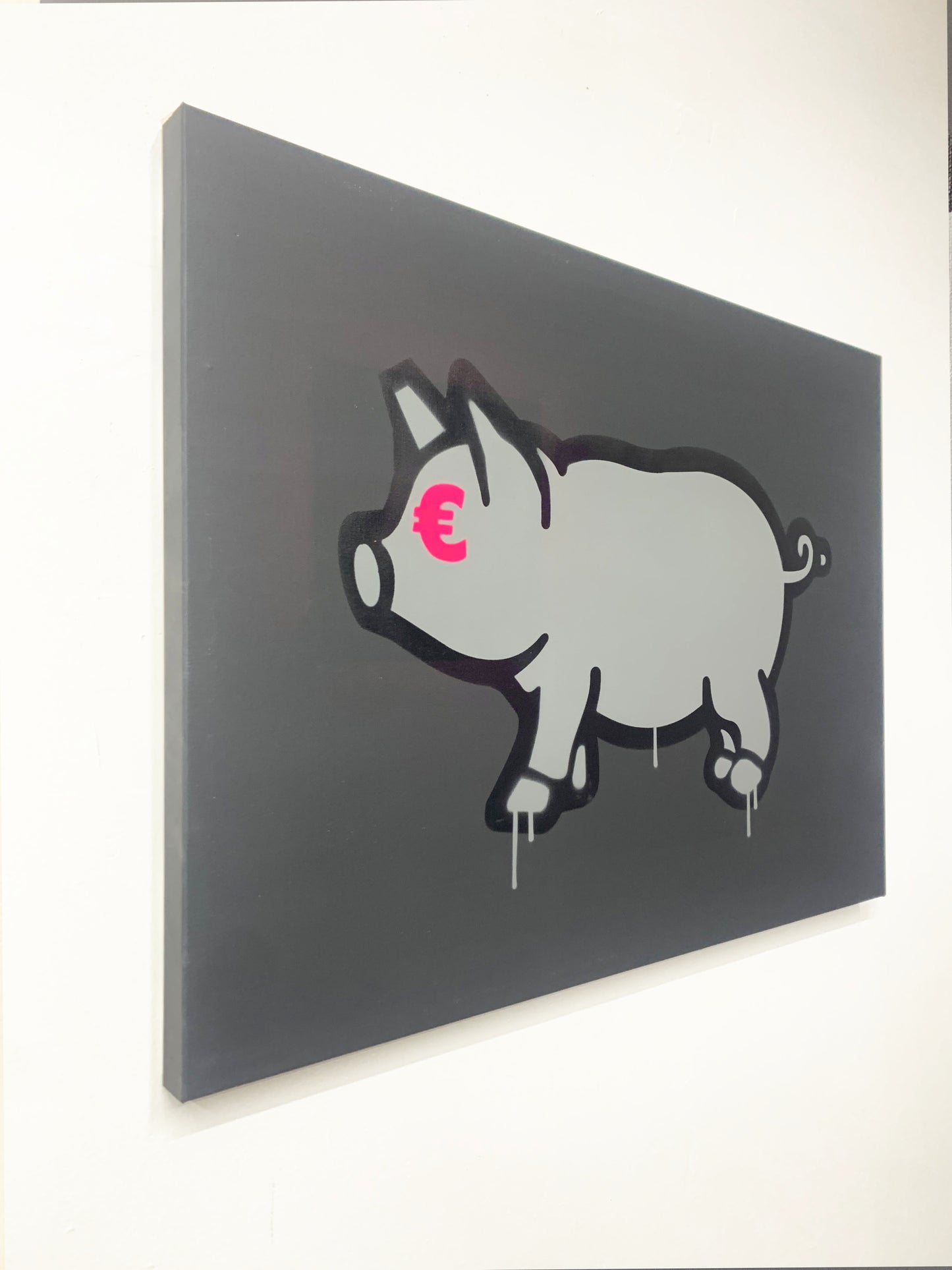 Porca Mis€ria - grey and black version 60x80 cm