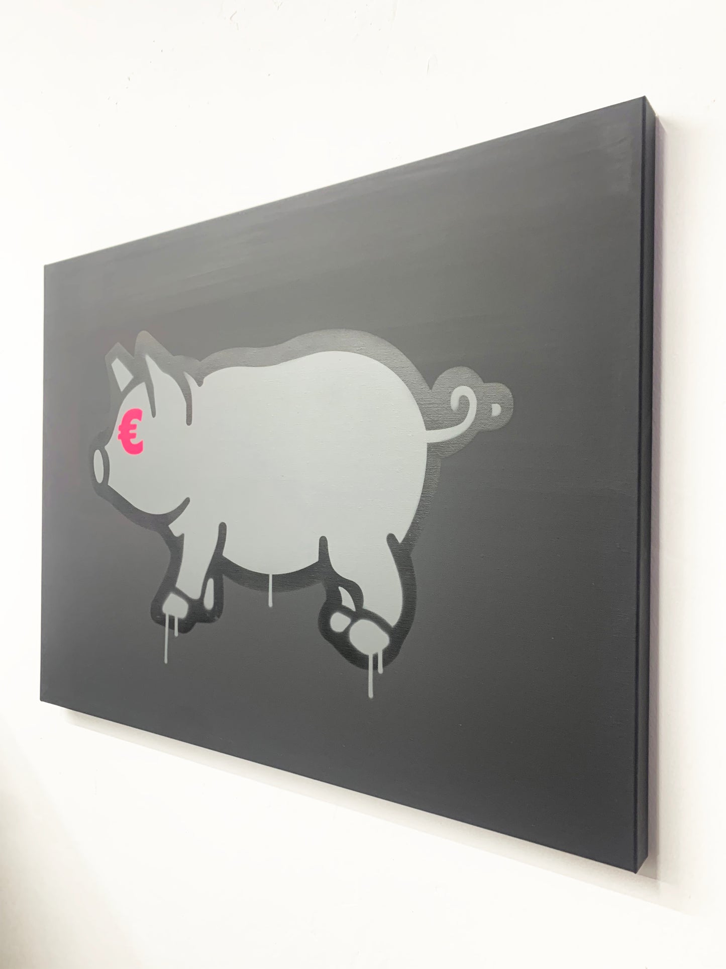 Porca Mis€ria - grey and black version 60x80 cm