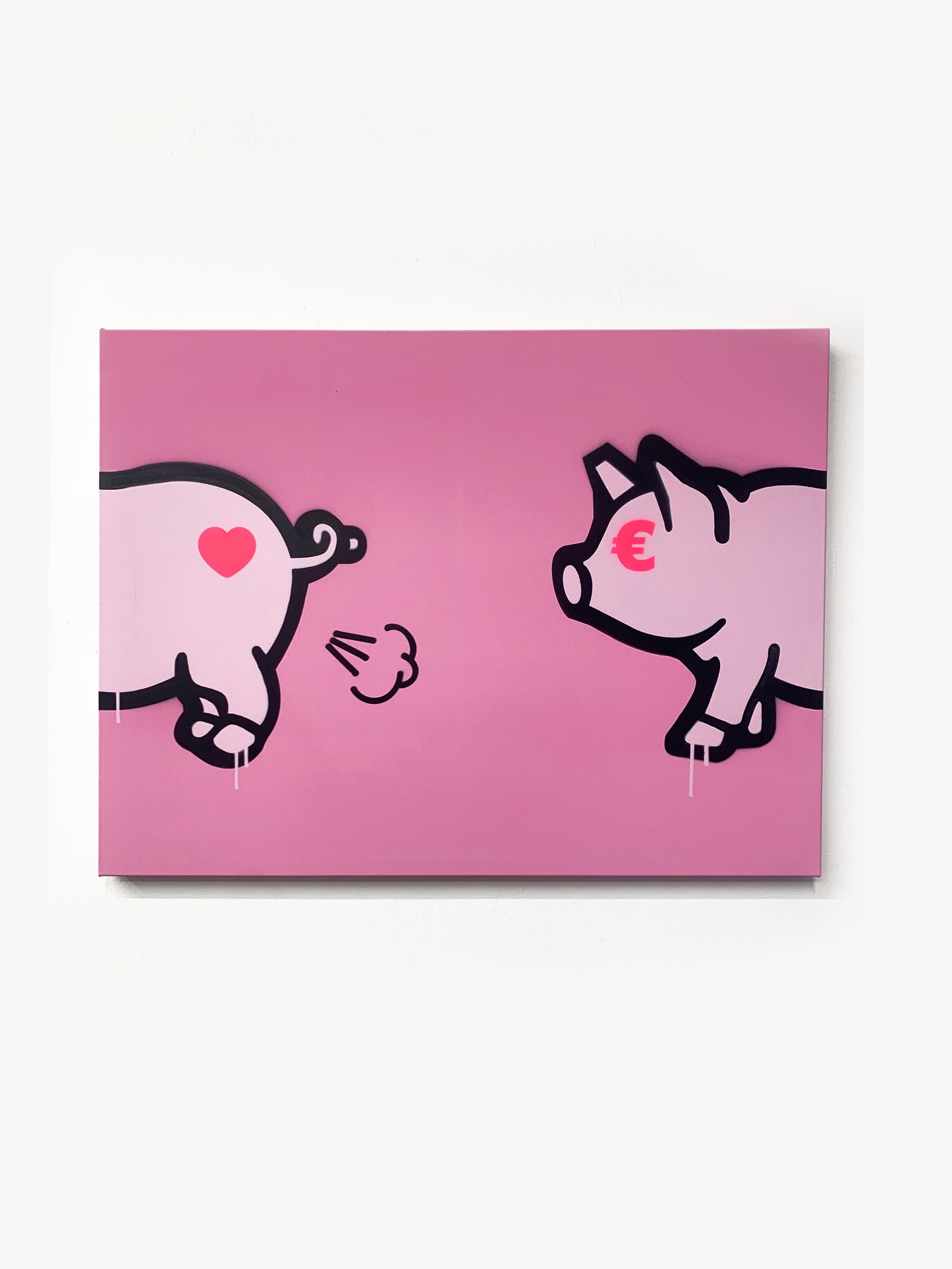 Porca Mis€ria - pink version 60x80 cm