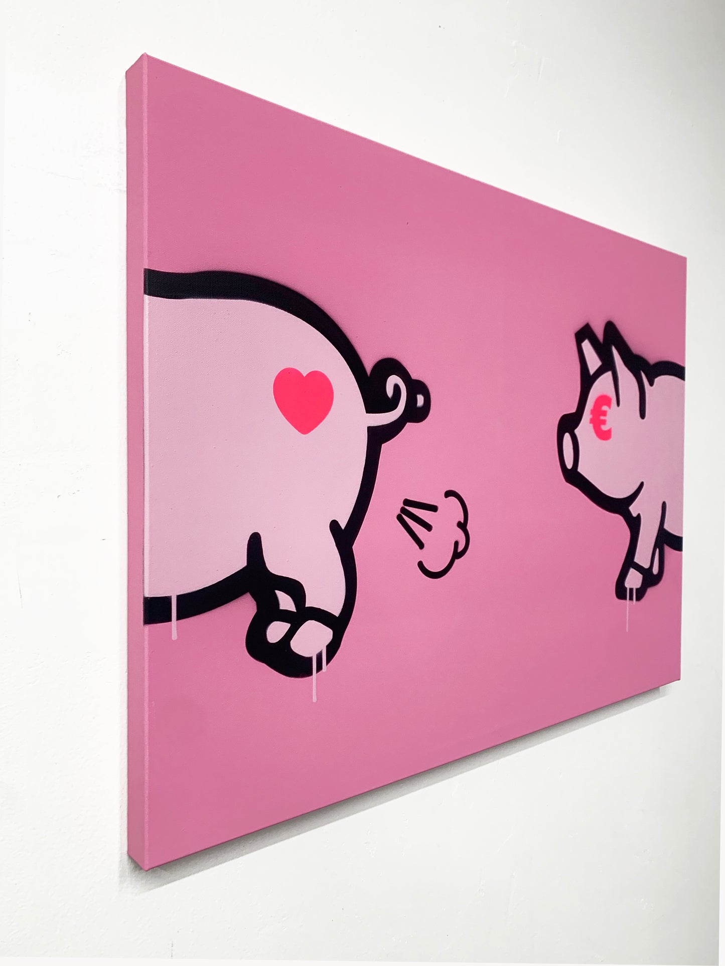 Porca Mis€ria - pink version 60x80 cm