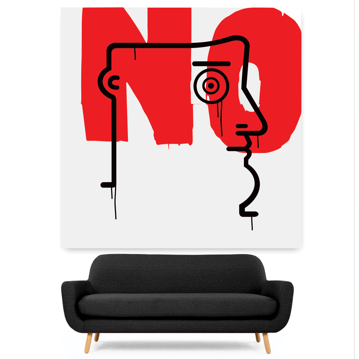 "NO" (Tribute to M. Schifano)