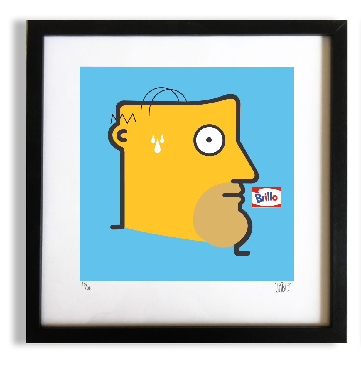 "Brillo" (Homer Simpson & Andy Warhol)
