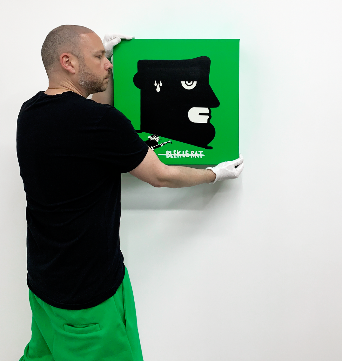 Street War "Banksy VS. Blek Le Rat" (green version)
