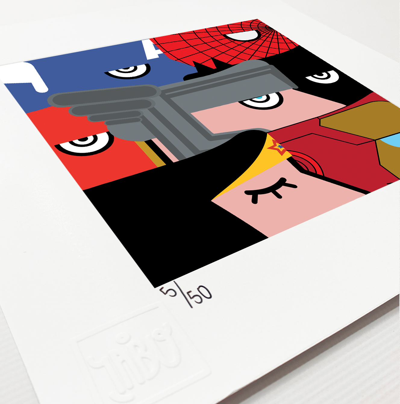 We are all Superheroes series composition of 4 pieces