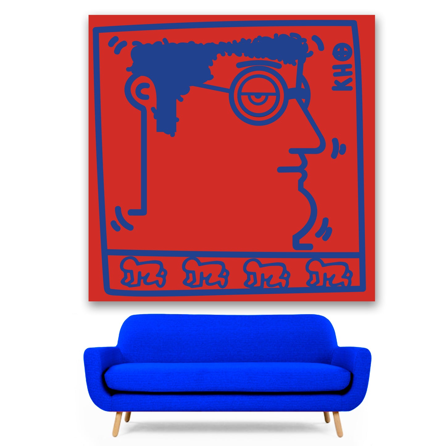 Radiant baby (Keith Haring - Portrait)