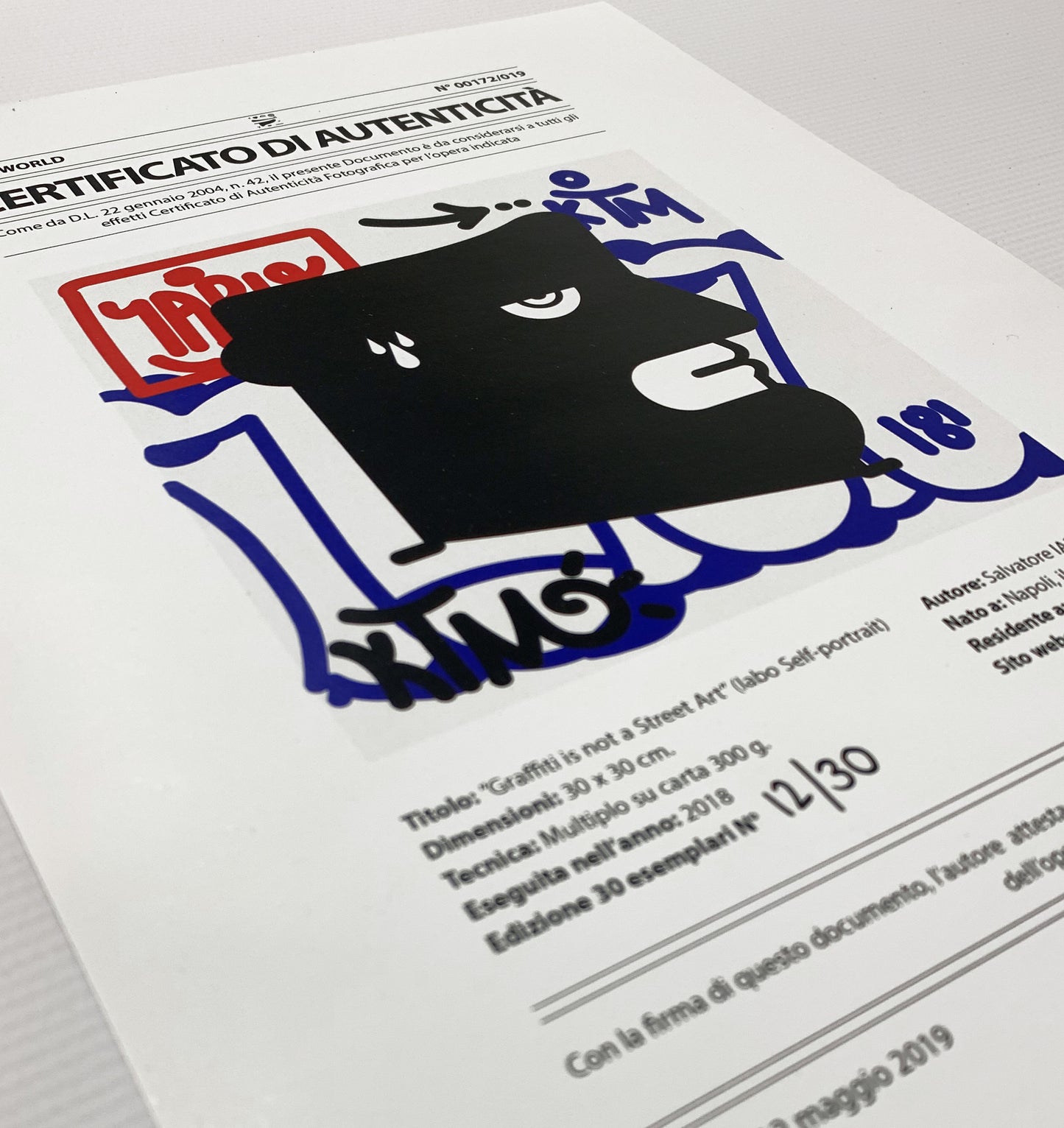Graffiti is not a street art (IABO Self-portrait )EDITION SOLD OUT