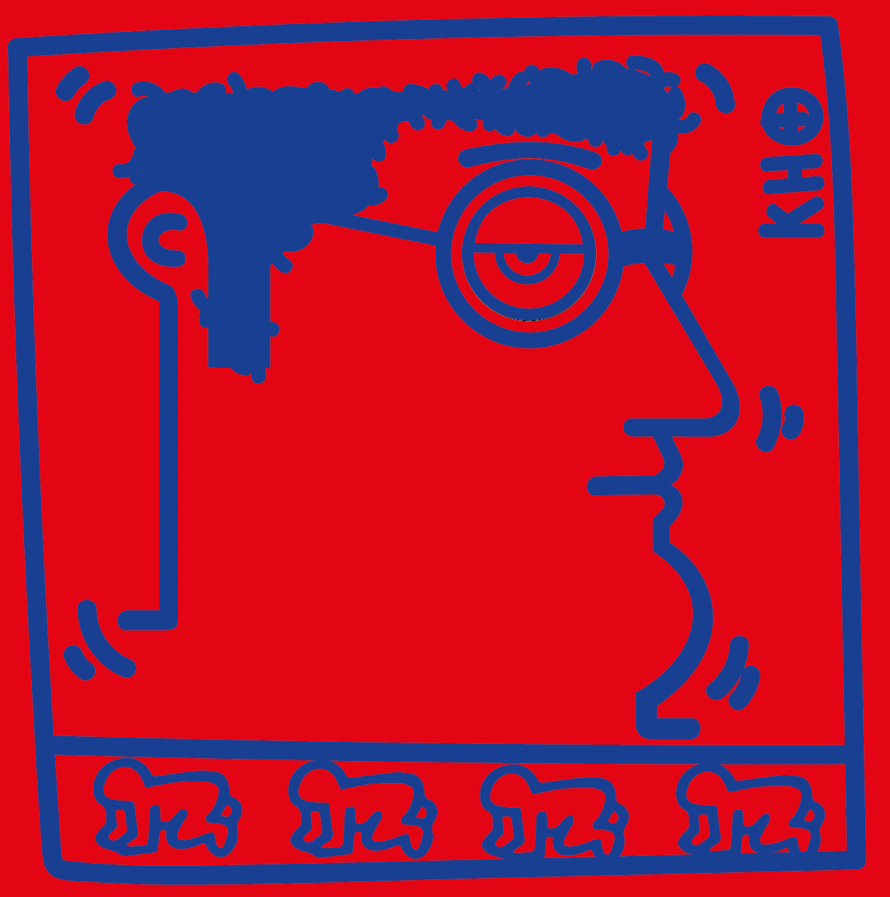 Radiant baby (Keith Haring - Portrait)