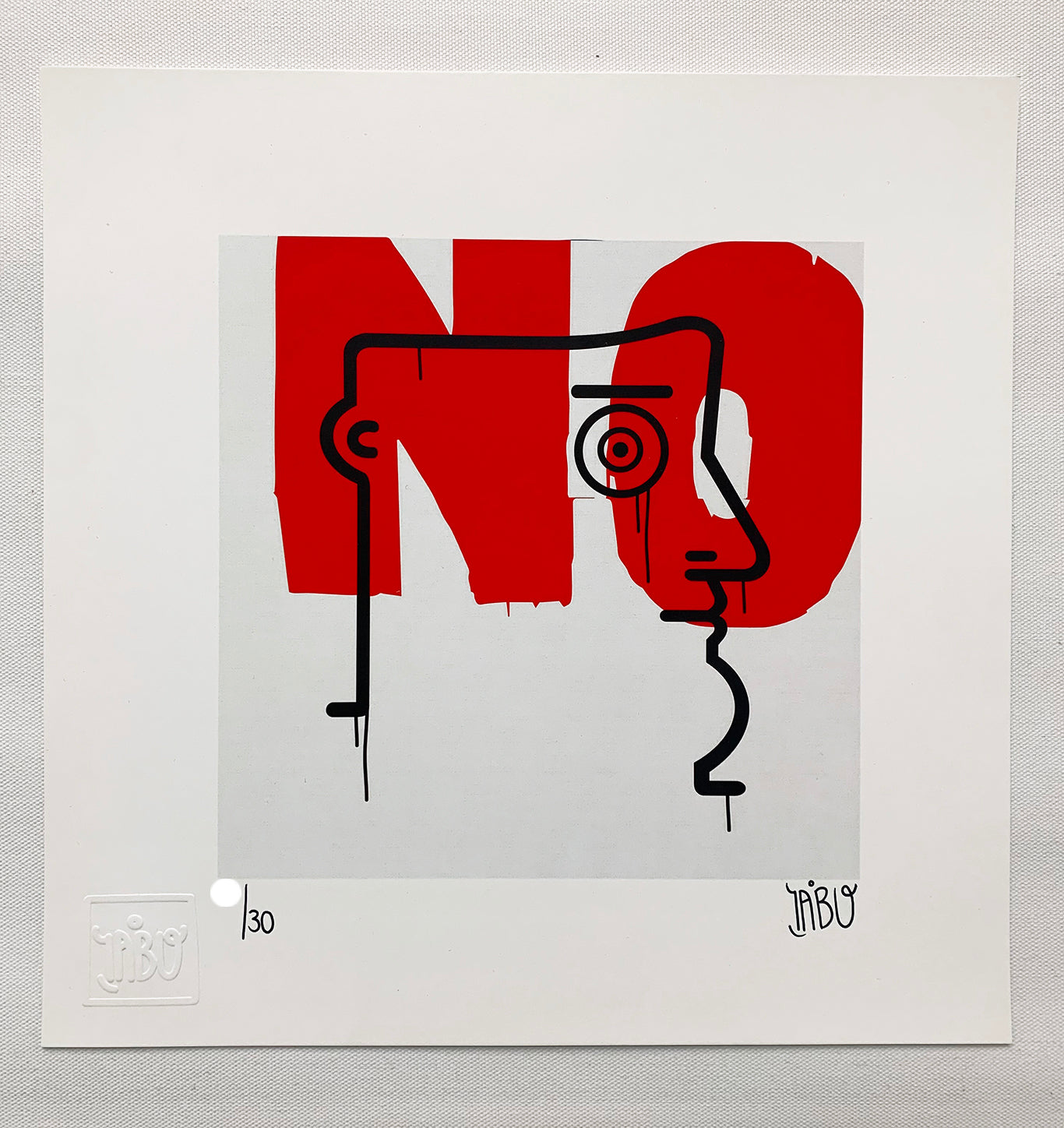 NO (M. Schifano tribute) AP Edition of 10 pieces