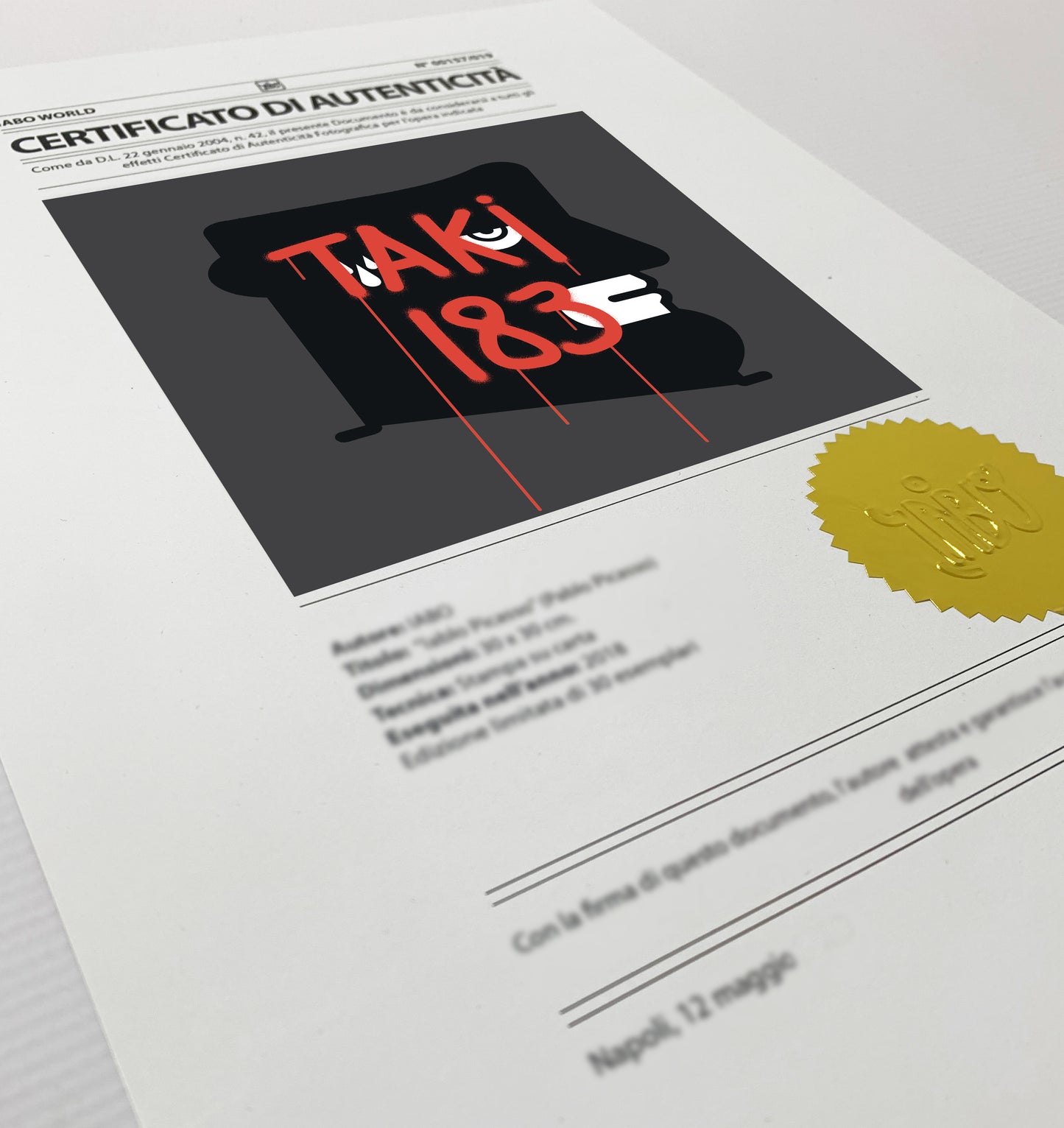 Taki 183 (Graffiti TagStyle IABO leitmotiv)