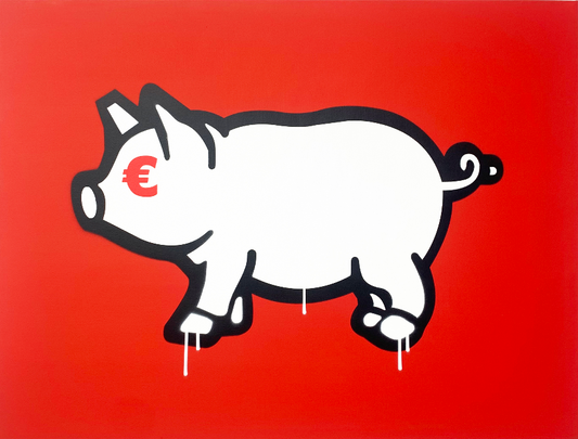 Porca Mis€ria - red version 60x80 cm