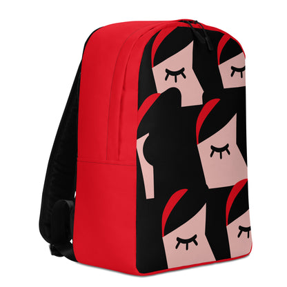 "Bite into an Apple" (Snow-White portrait) red version Zaino backpack