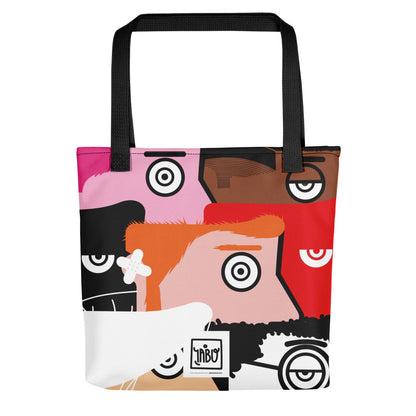 "I Want to be an artist" (Hirst, Basquiat, Blek Le Rat, Van Gogh, Banksy, Warhol, Haring - portraits) Tote bag