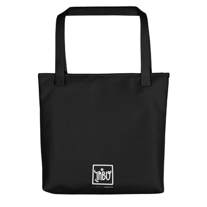 "Untitled" (Haring-portrait) black and white - tote bag