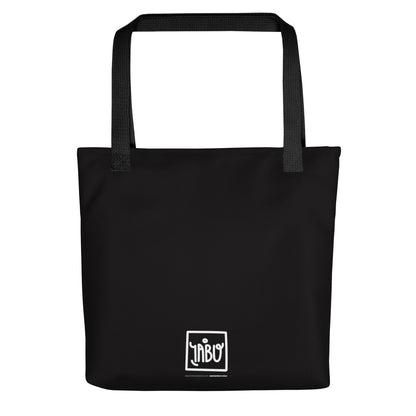 "Untitled" (Haring-portrait) black and white - tote bag