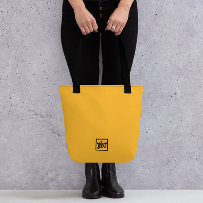 "Untitled" (Haring-portrait) Black and yellow - Tote bag