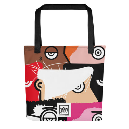 "I want to be an artist" new version (Hirst, Basquiat, Blek Le Rat, Van Gogh, Banksy, Warhol, Haring - portraits) Tote bag