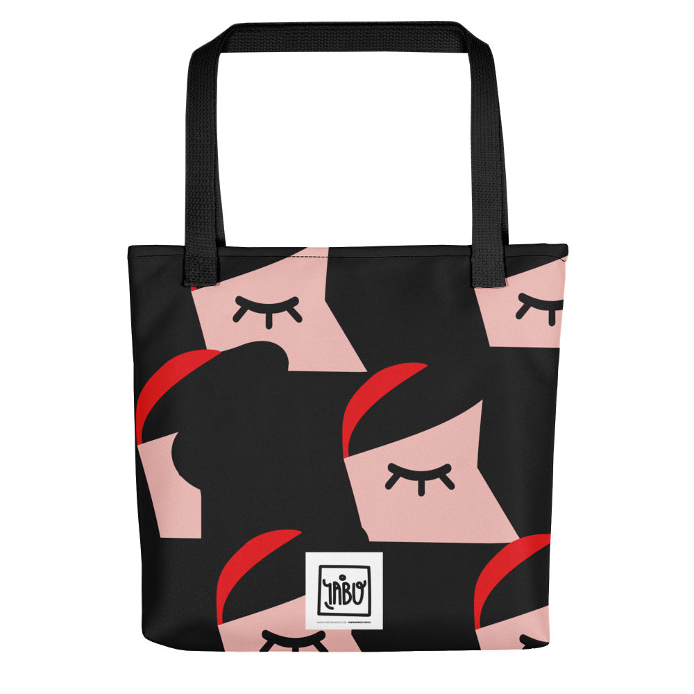 "Bite into an Apple" (Snow-White portrait) - Tote bag