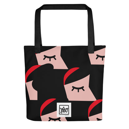 "Bite into an Apple" (Snow-White portrait) - Tote bag