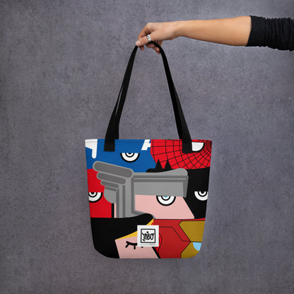 "Siamo tutti Supereroi" (Captain America, Spiderman, Flash, Thor, Batman, Wonder Woman, Iron man) - Tote bag