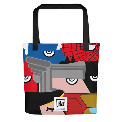 "Siamo tutti Supereroi" (Captain America, Spiderman, Flash, Thor, Batman, Wonder Woman, Iron man) - Tote bag