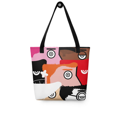 "I Want to be an artist" (Hirst, Basquiat, Blek Le Rat, Van Gogh, Banksy, Warhol, Haring - portraits) Tote bag